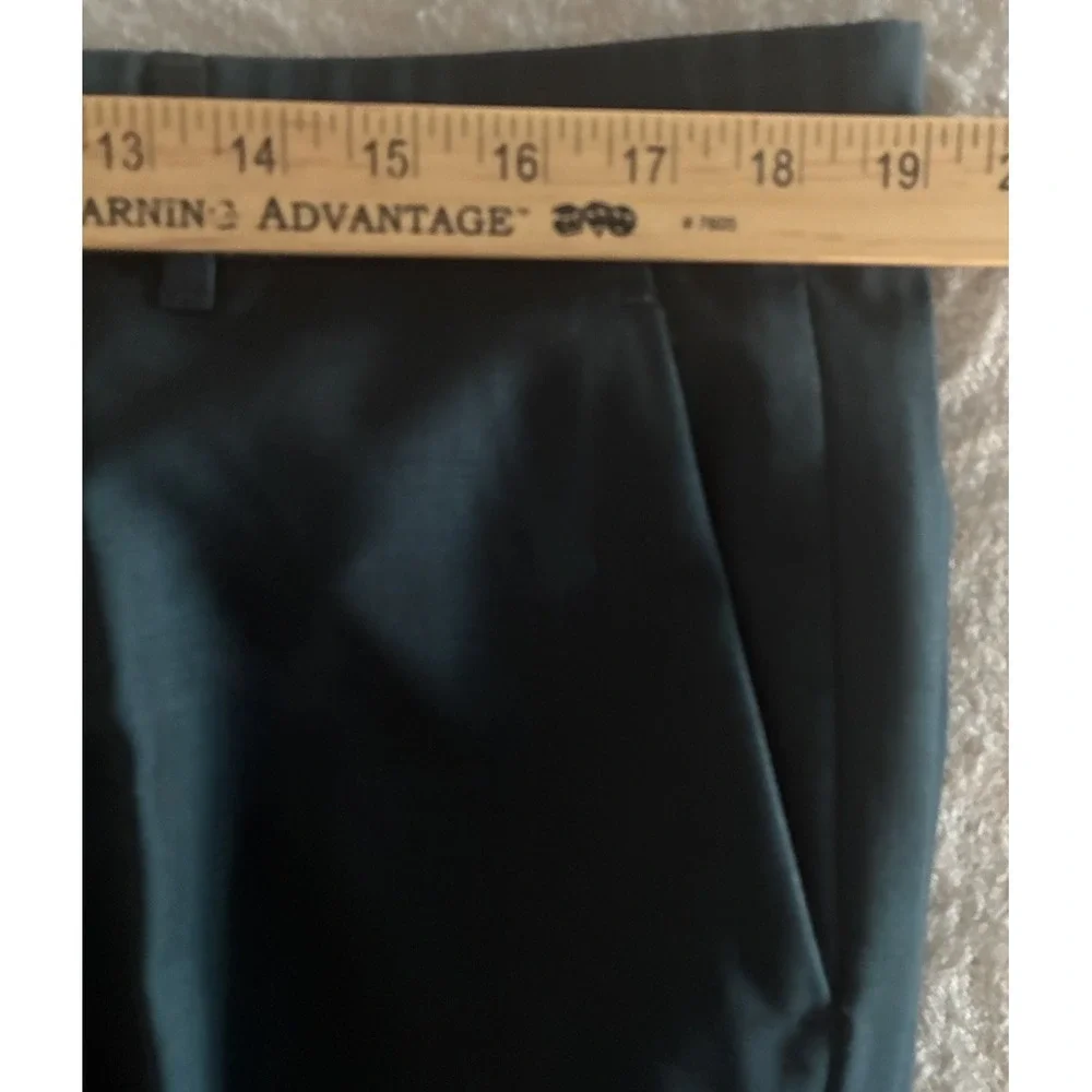Gucci Uniform‎ Suit Men's 44 Green Wool Mohair Double Breasted *altered, flaw